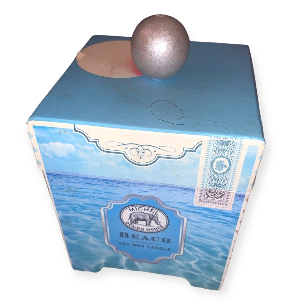 Michel Designs Beach Soy Wax Candle In Decorative Box New 6.5oz Nautical